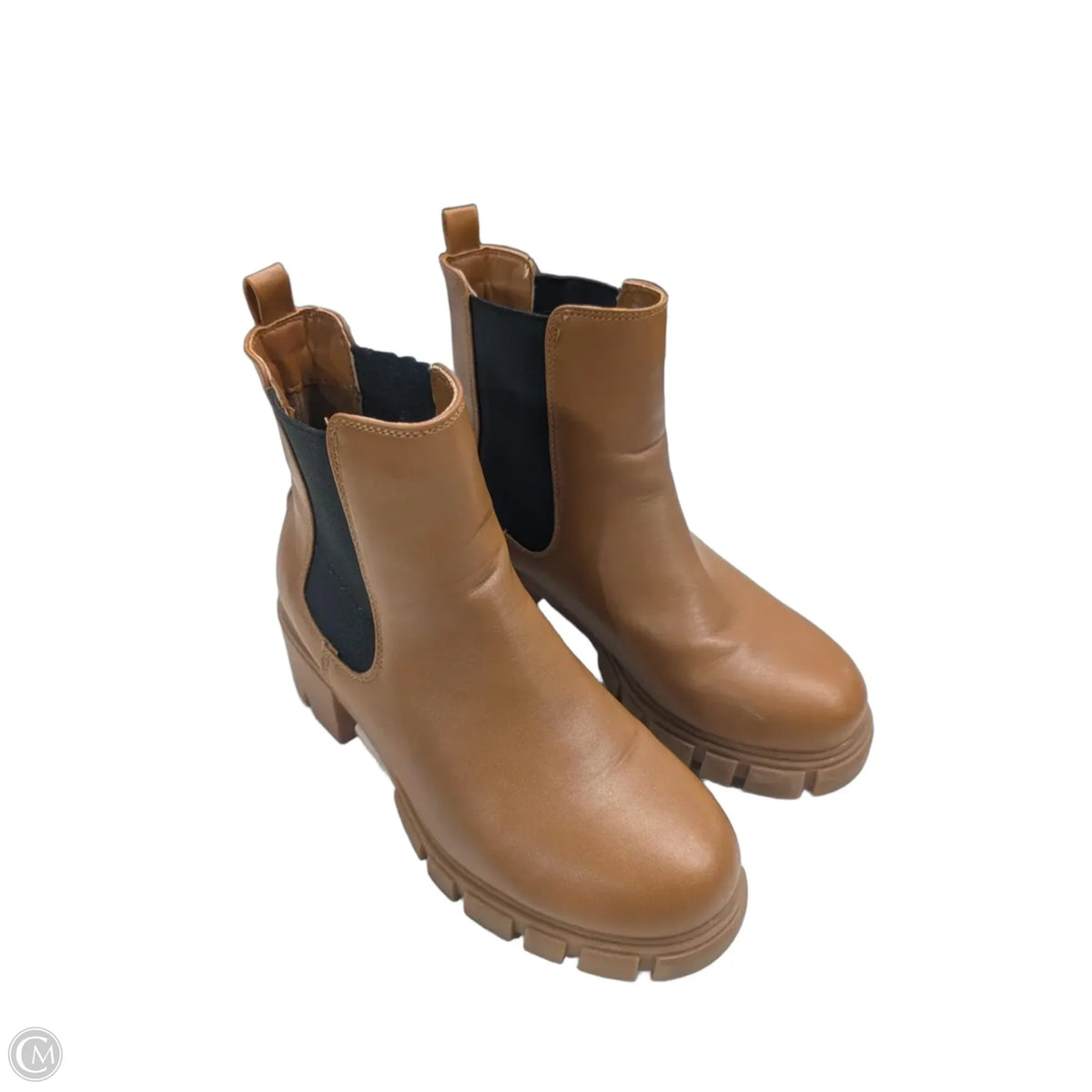 Boots Ankle Heels By Steve Madden In Tan, Size: 7