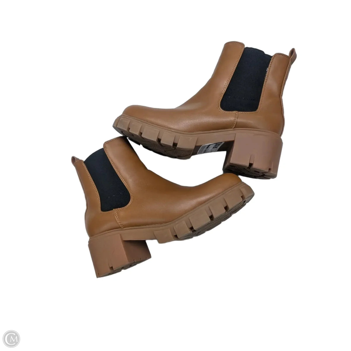 Boots Ankle Heels By Steve Madden In Tan, Size: 7