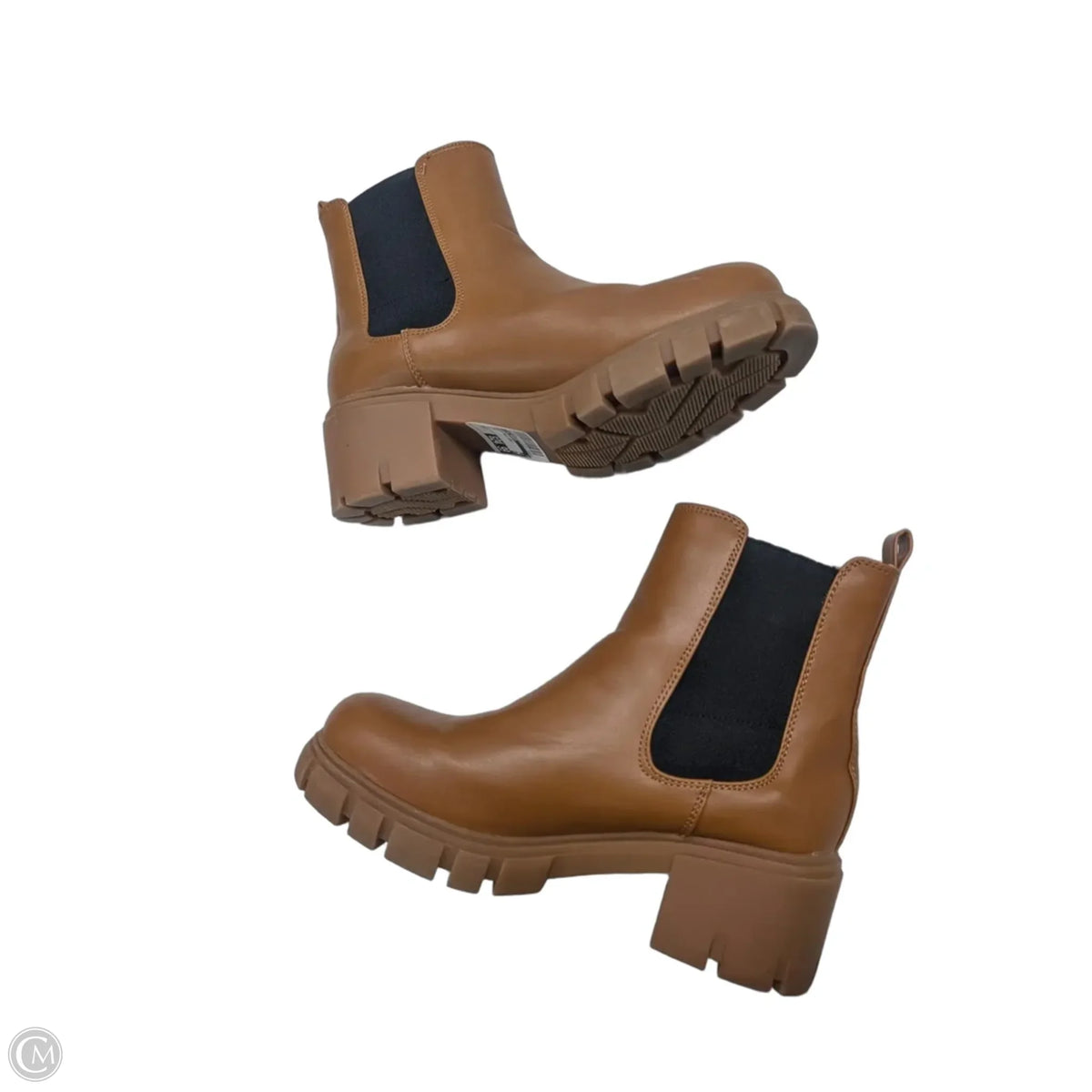 Boots Ankle Heels By Steve Madden In Tan, Size: 7