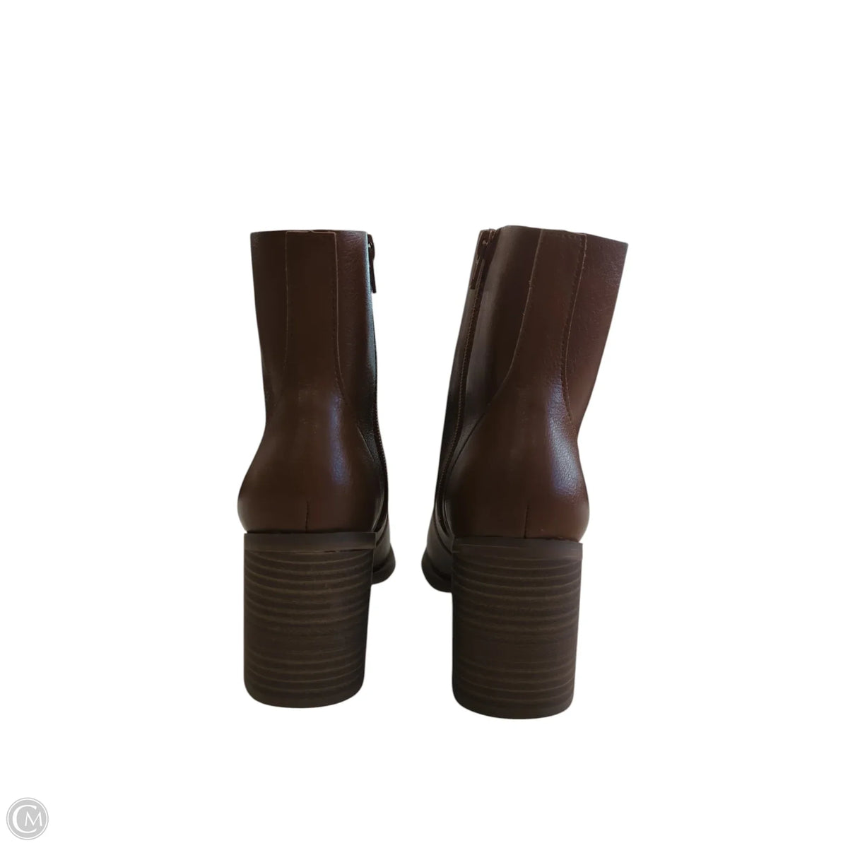 Boots Ankle Heels By Universal Thread In Brown, Size: 8
