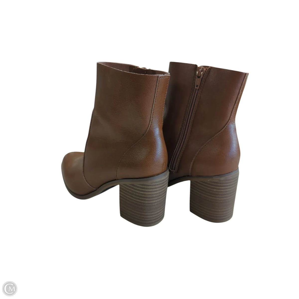 Boots Ankle Heels By Universal Thread In Brown, Size: 8