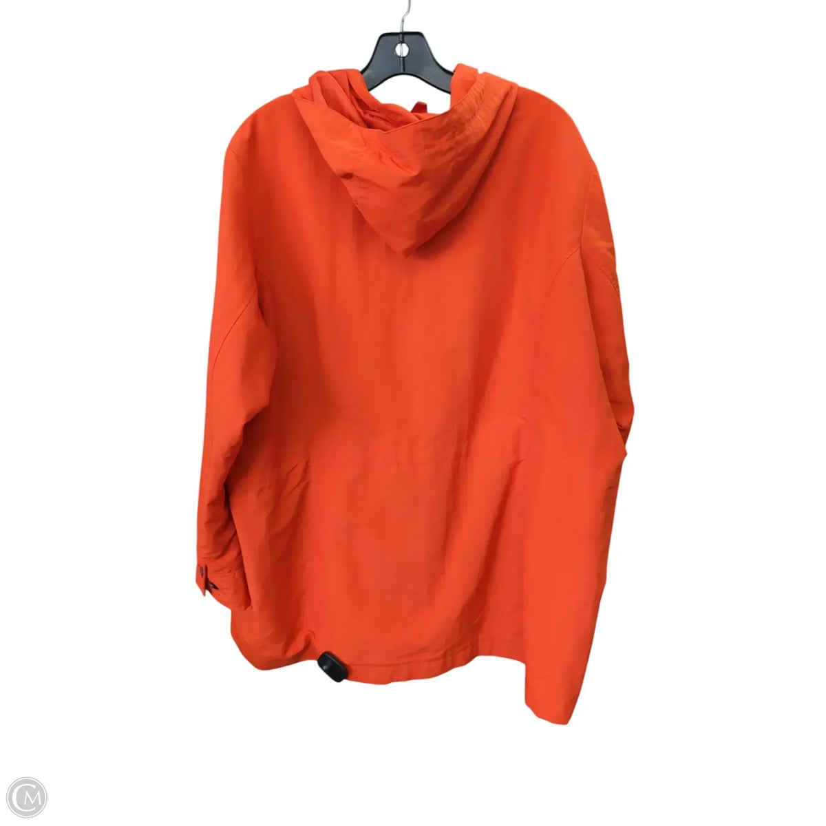 Jacket Windbreaker By Lands End In Orange, Size: 2x