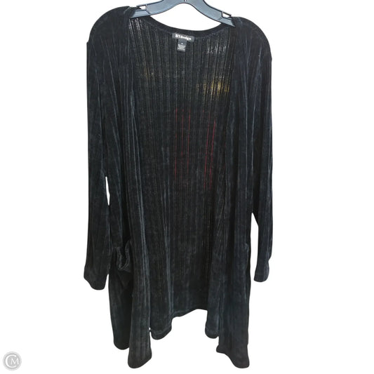 Cardigan By By Design In Black, Size: 1x
