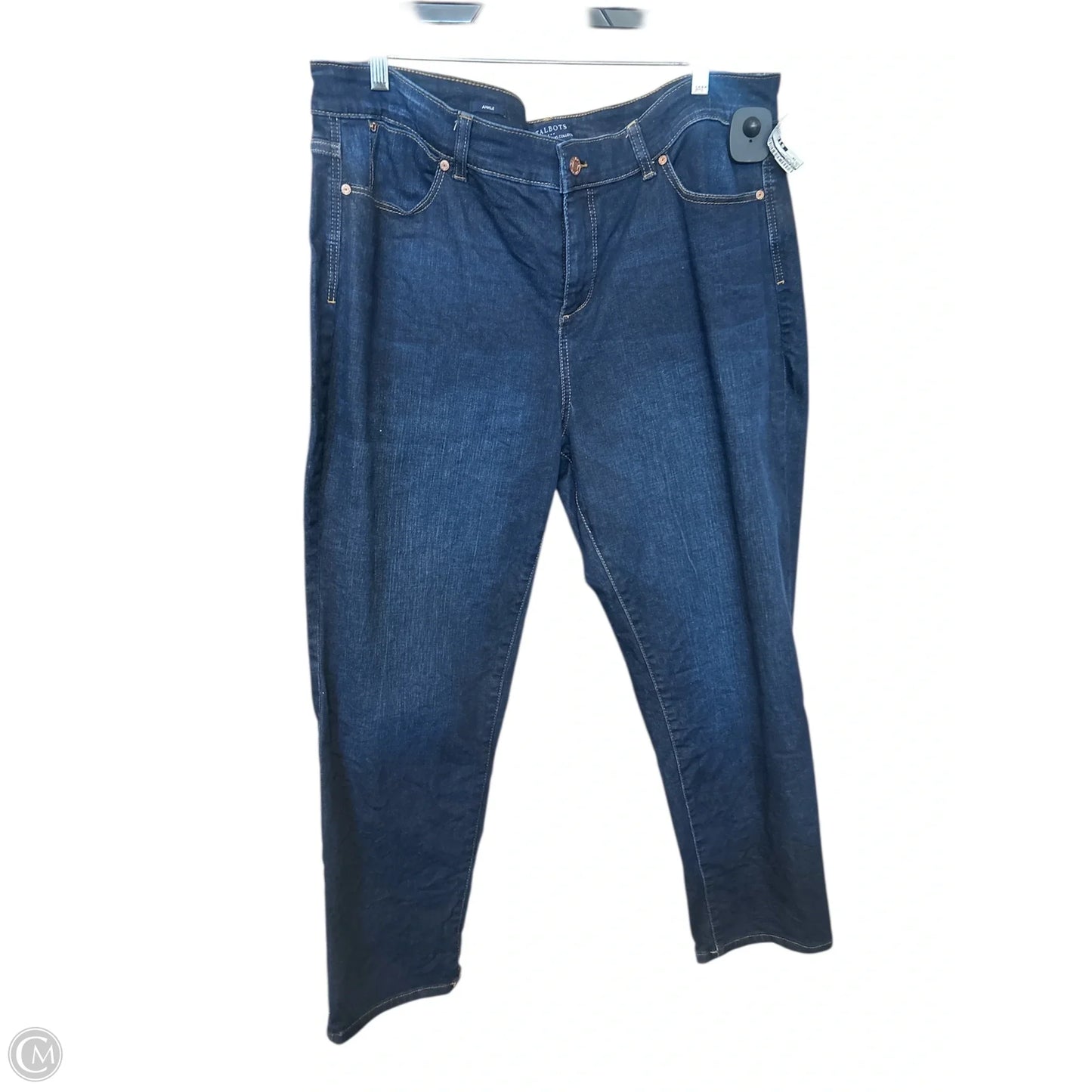 Jeans Skinny By Talbots In Blue Denim, Size: 16