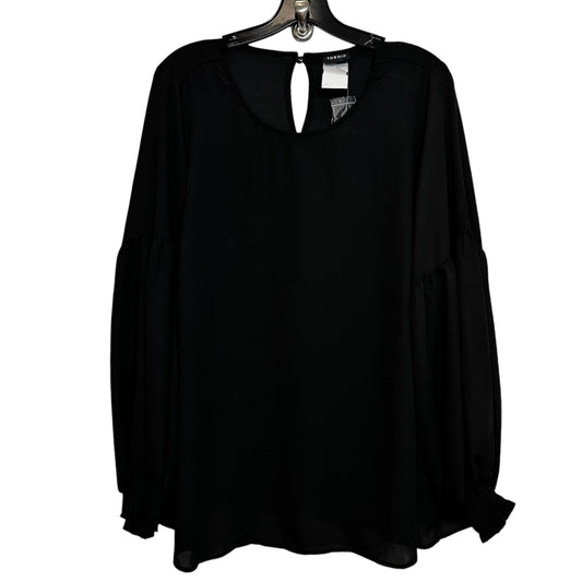 Top Long Sleeve By Torrid In Black, Size: M