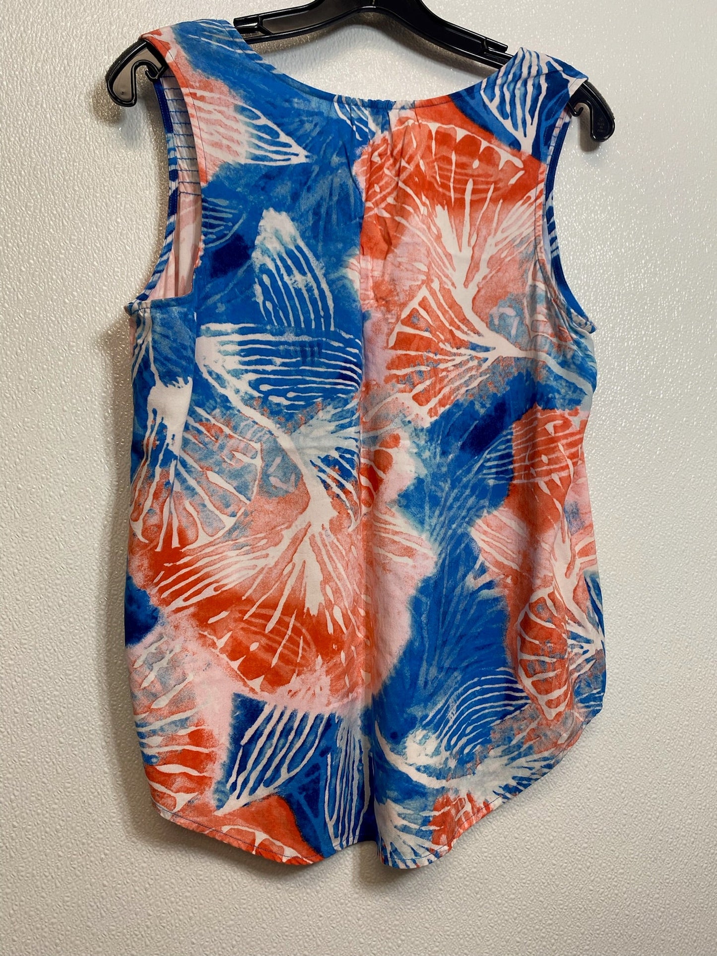 Orange Blue Top Sleeveless Nic + Zoe, Size M