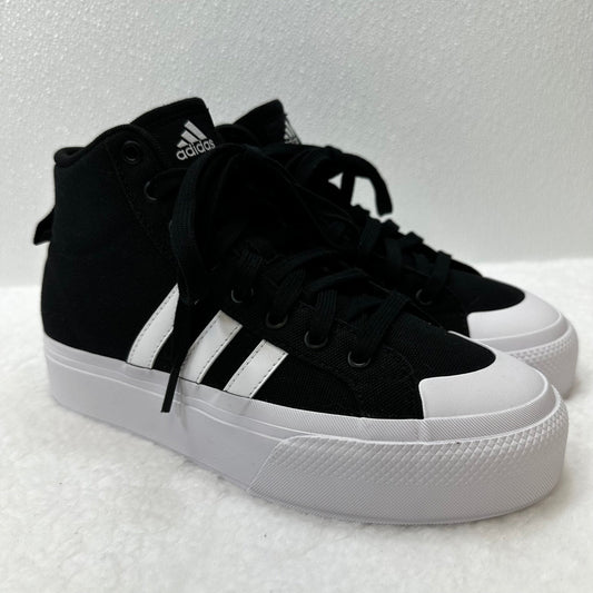 Black Shoes Sneakers Adidas, Size 6.5