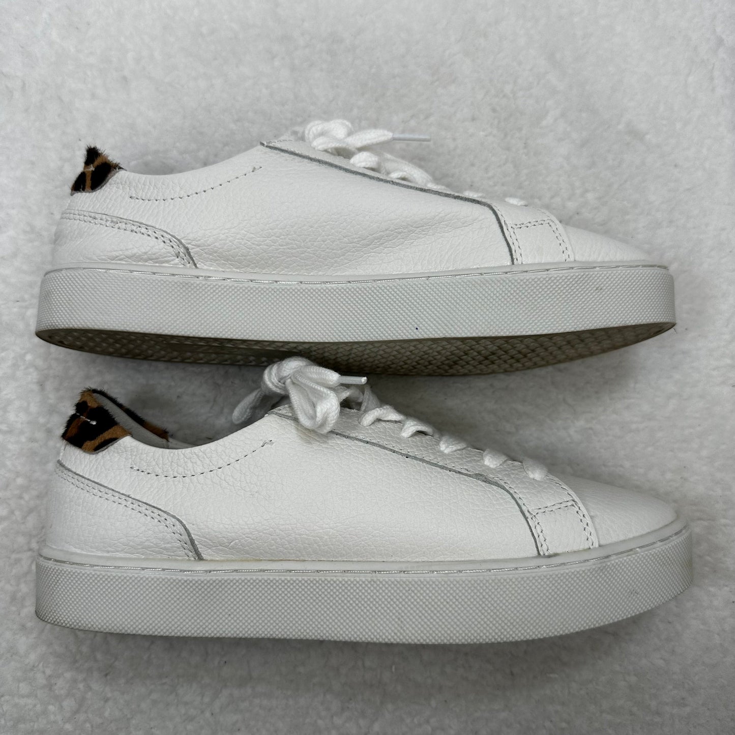 White Shoes Flats Boat Zara, Size 7.5