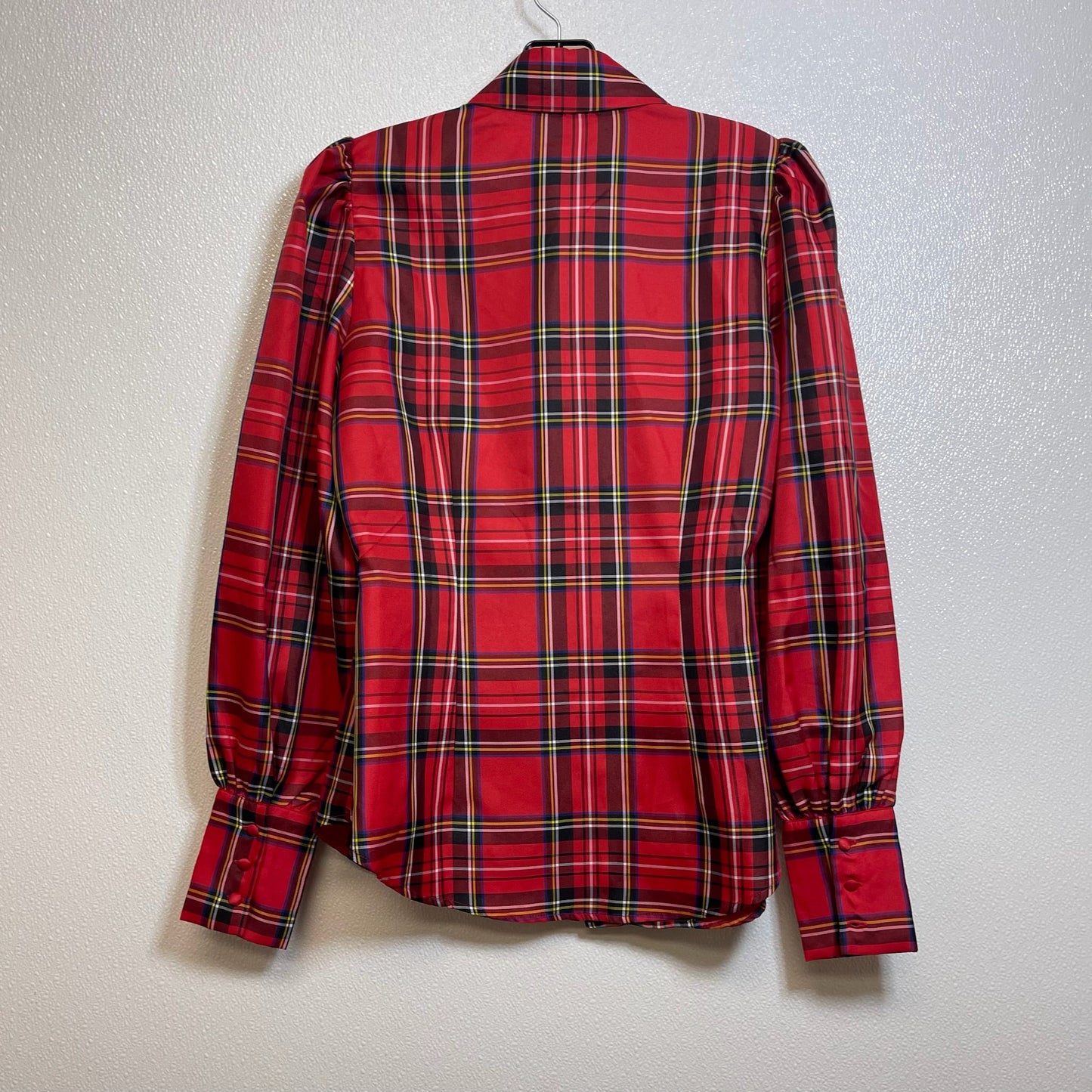 Top Long Sleeve By Boston Proper In Plaid, Size: S