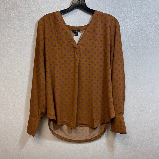 Top Long Sleeve By Ann Taylor O In Print, Size: S