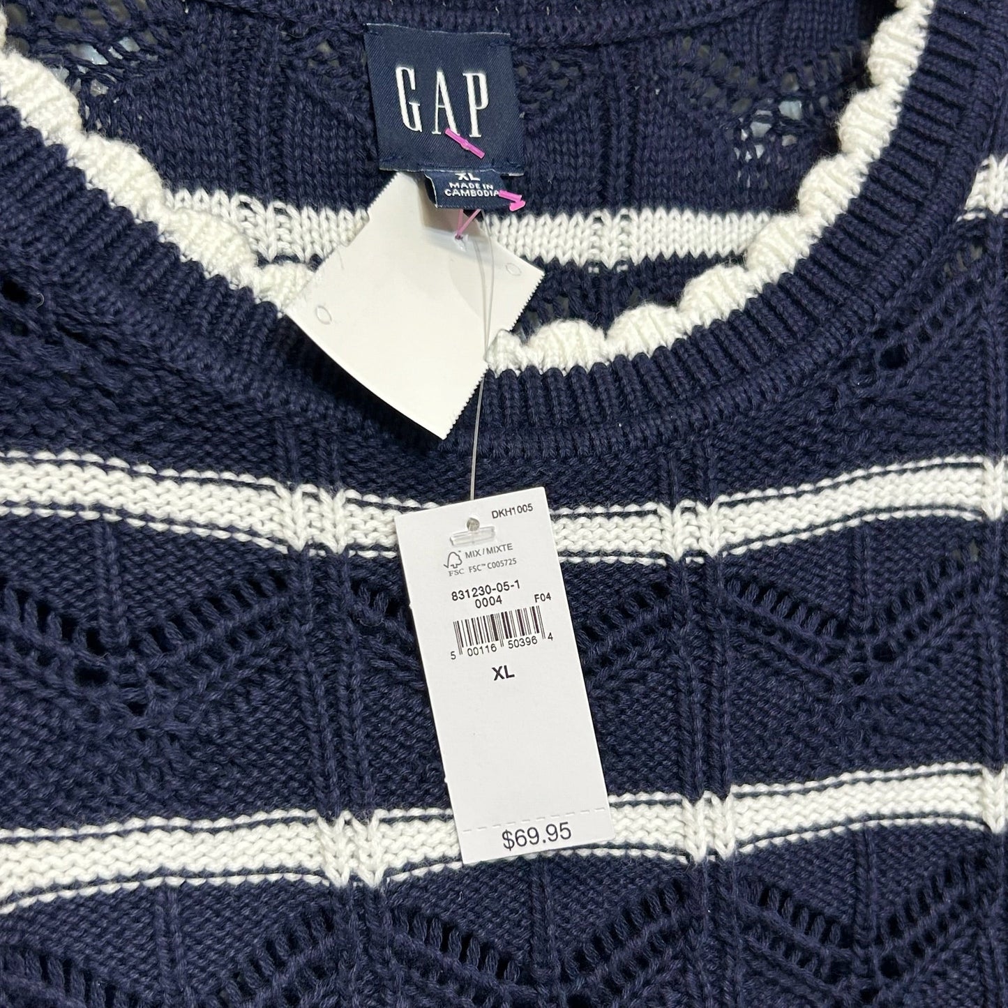 Sweater By Gap In Striped, Size: Xl