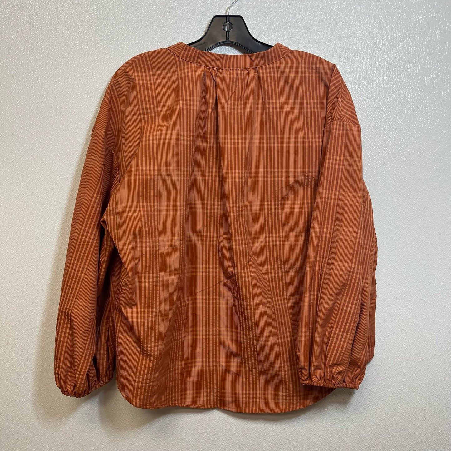 Top Long Sleeve By A New Day In Plaid, Size: Xl