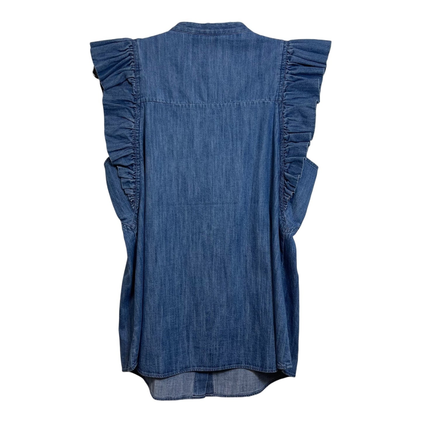 Top Sleeveless By Express In Denim, Size: M