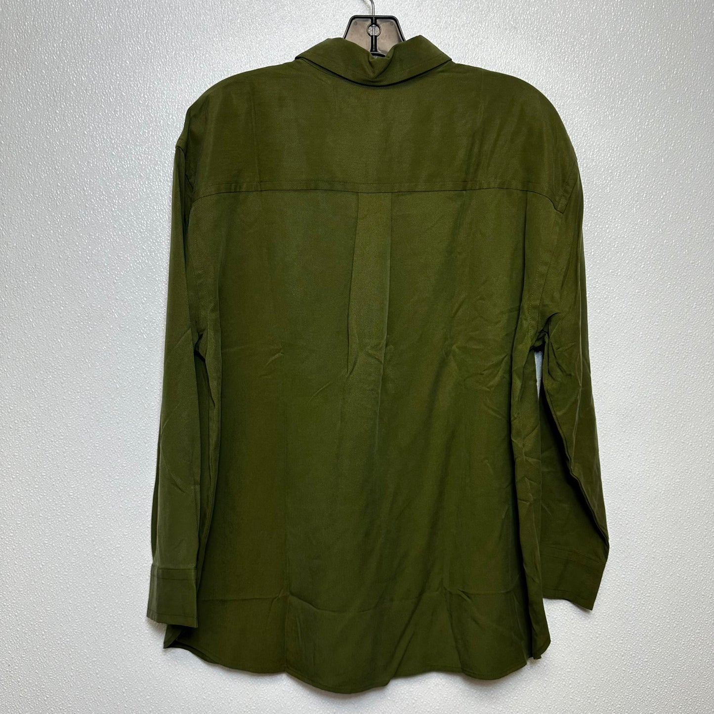 Top Long Sleeve By Banana Republic O In Olive, Size: L