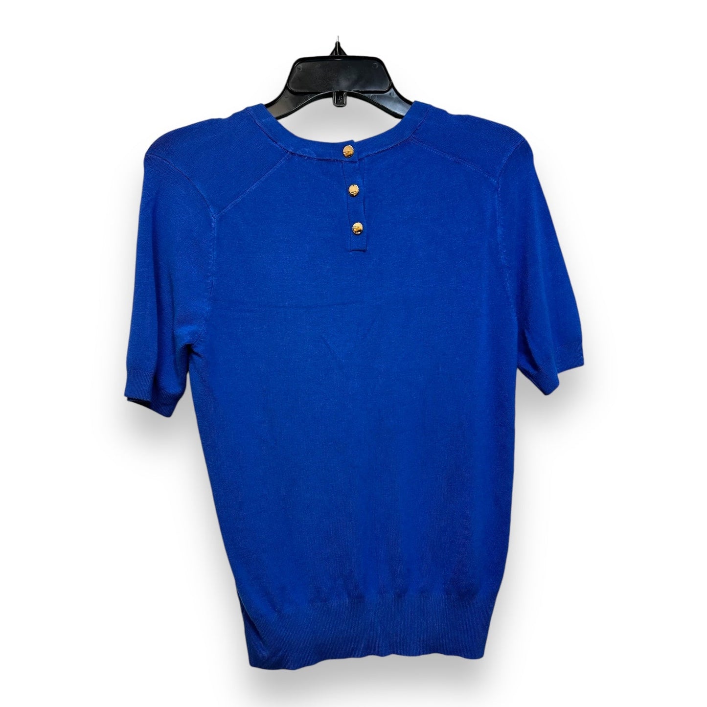 Top Short Sleeve By Zara In Royal Blue, Size: L