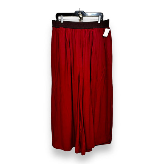 Pants Palazzo By Elevenses In Red, Size: L