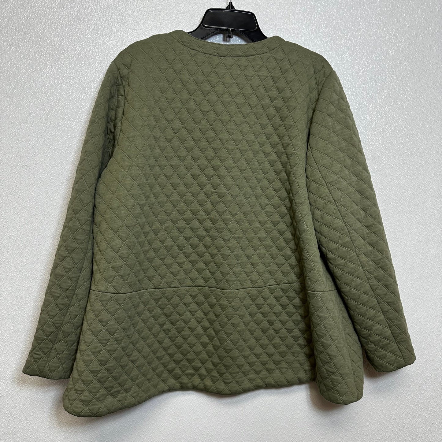 Cardigan By Logo In Green, Size: 2x