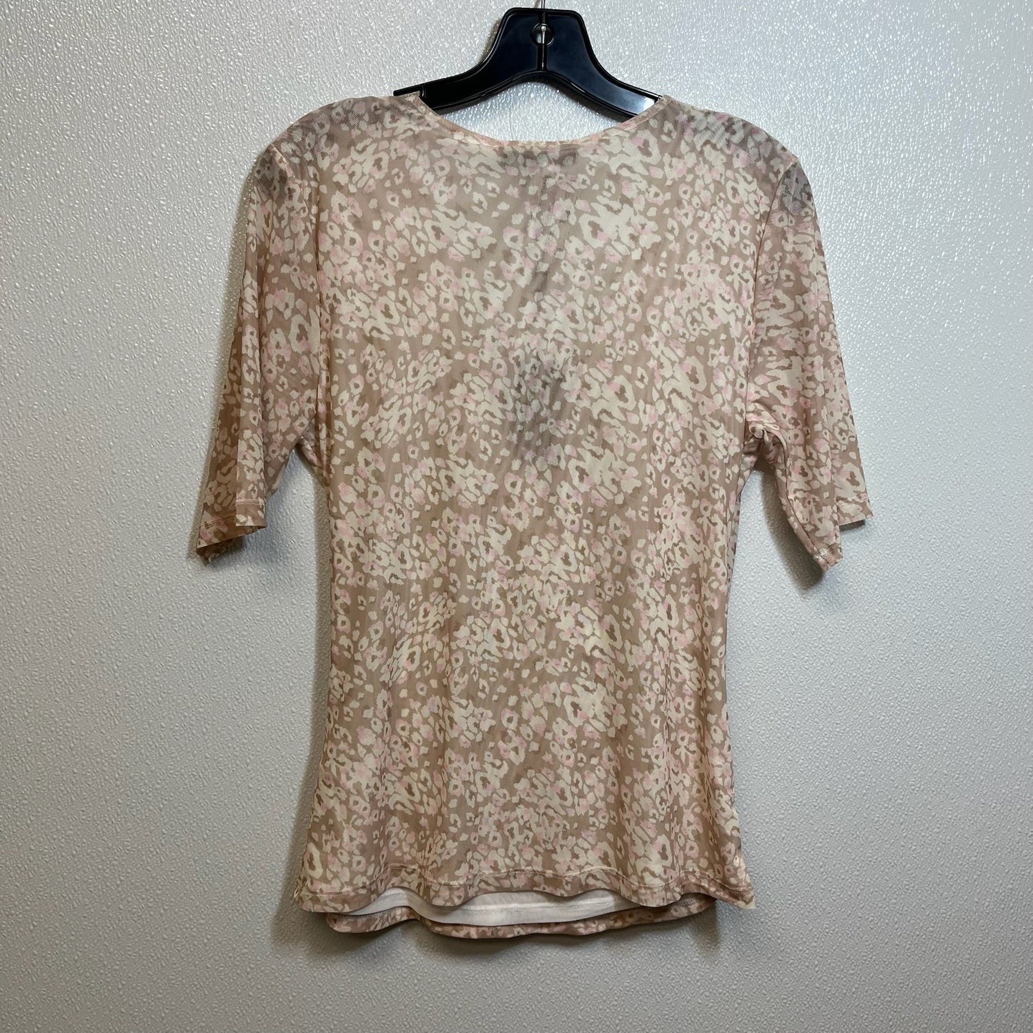 Top Short Sleeve By Cable And Gauge In Leopard Print, Size: S