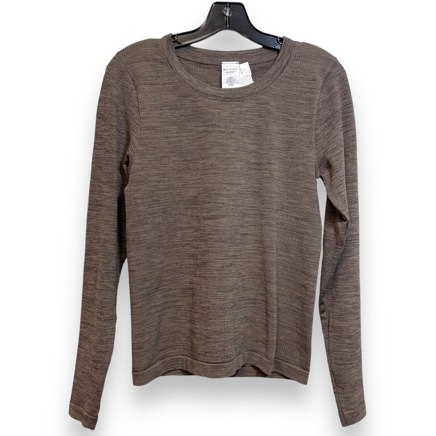 Top Long Sleeve By Athleta In Wheat, Size: M