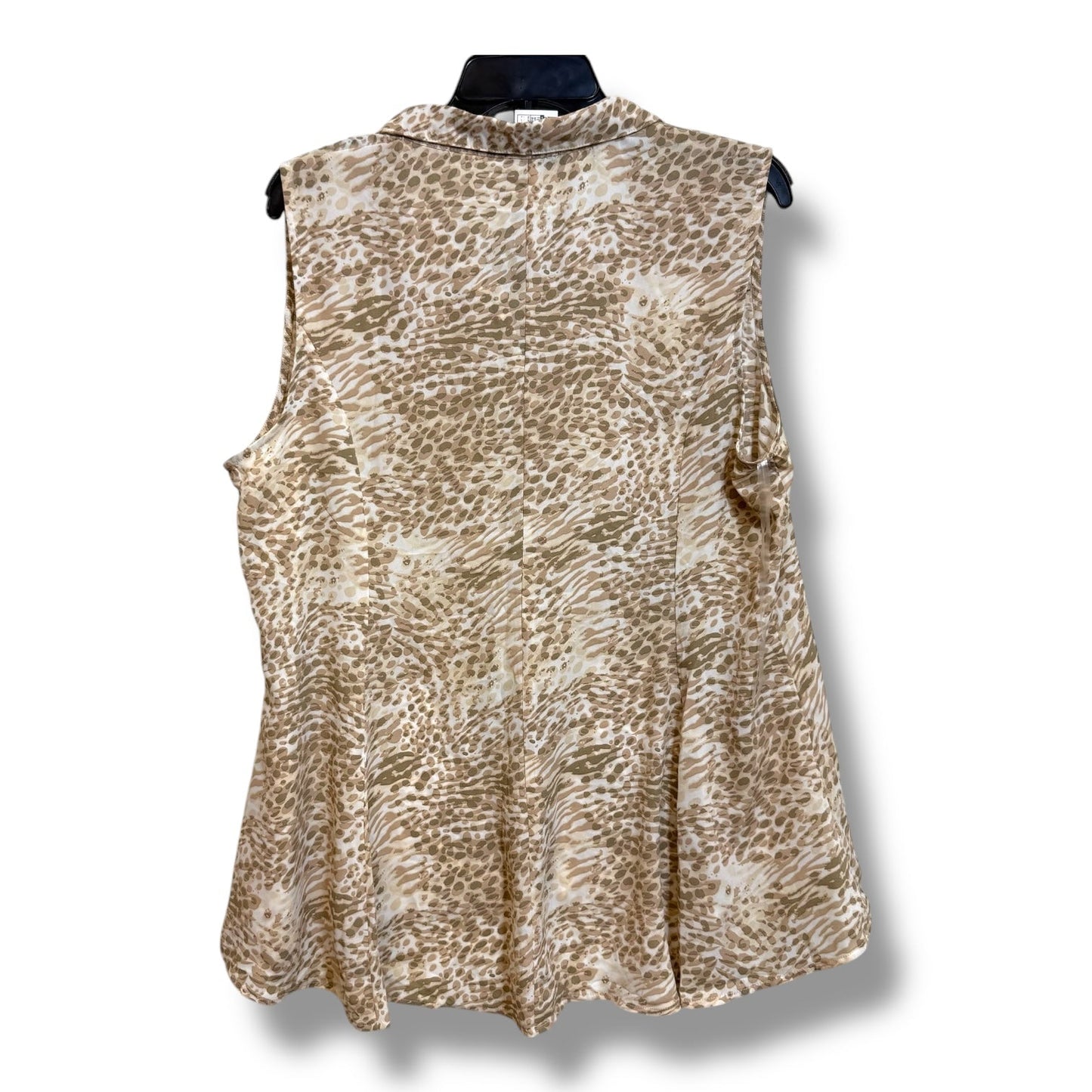 Top Sleeveless By Clothes Mentor In Animal Print, Size: Xl