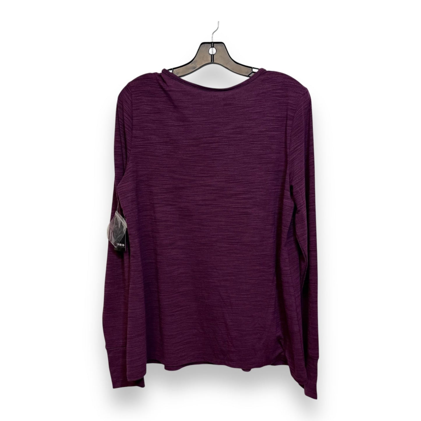 Top Long Sleeve Basic By Torrid In Purple, Size: M