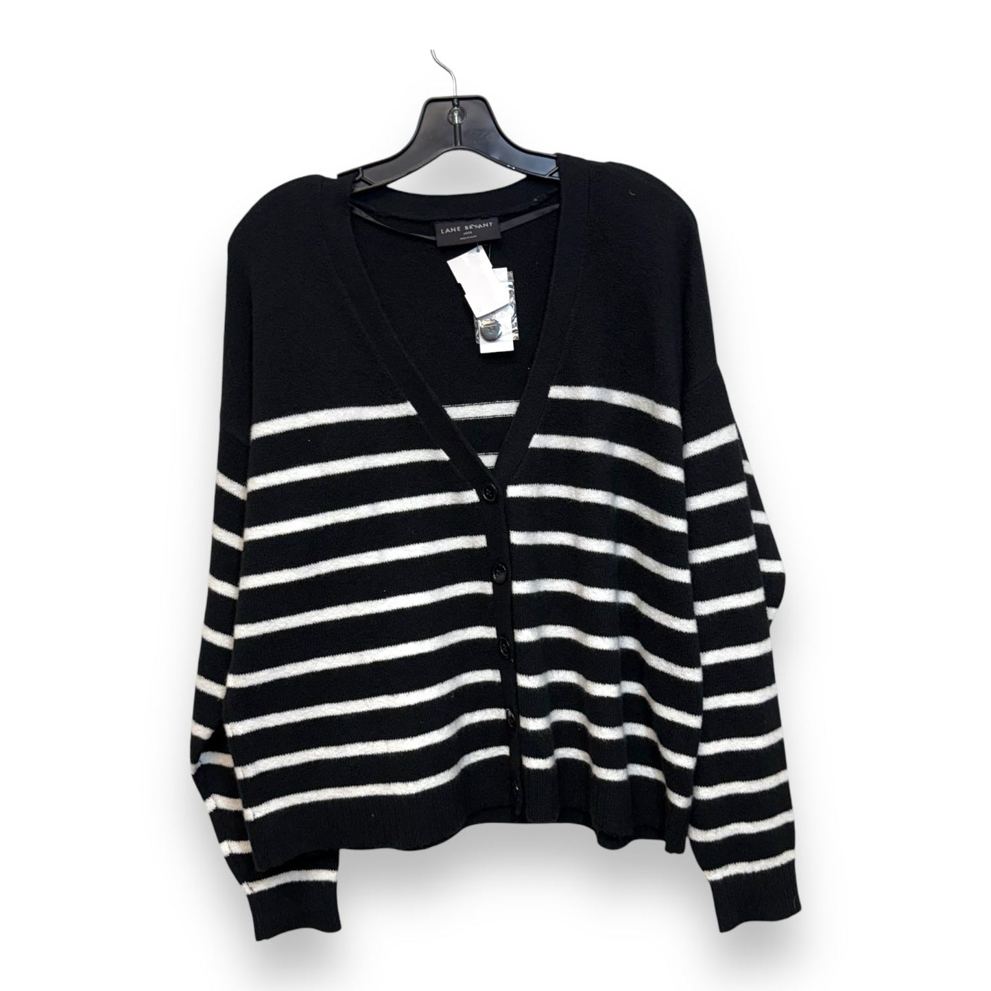 Cardigan By Lane Bryant In Striped Pattern, Size: 14