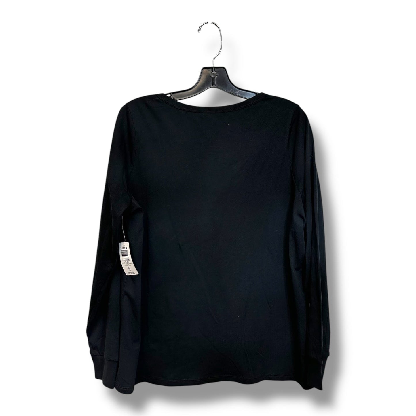 Top Long Sleeve By Torrid In Black, Size: M