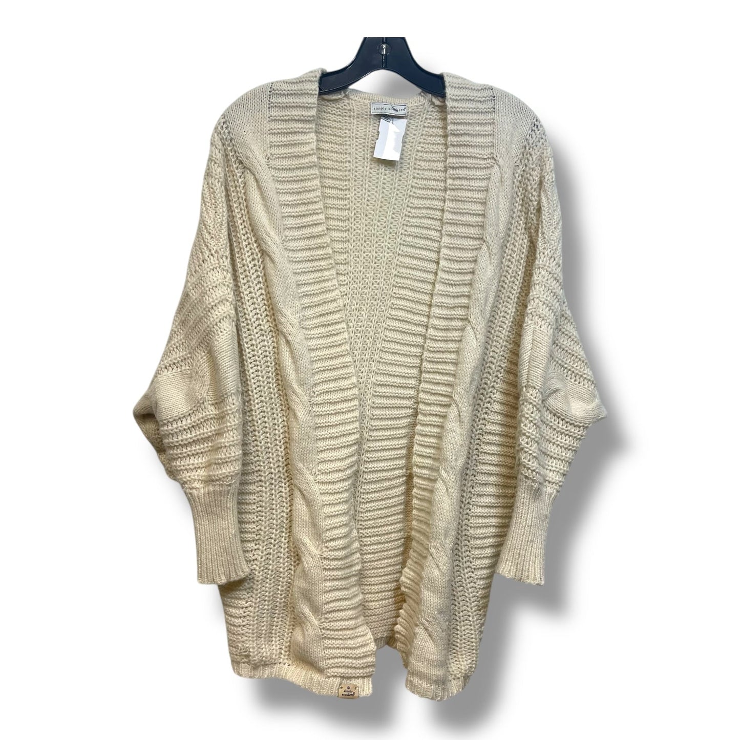 Cardigan By Simply Southern In Cream, Size: Xl