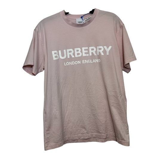 Top Short Sleeve Basic By Burberry In Pink, Size: S