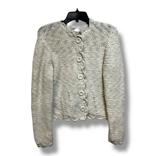 Cardigan By Mira Flores In Cream, Size: M