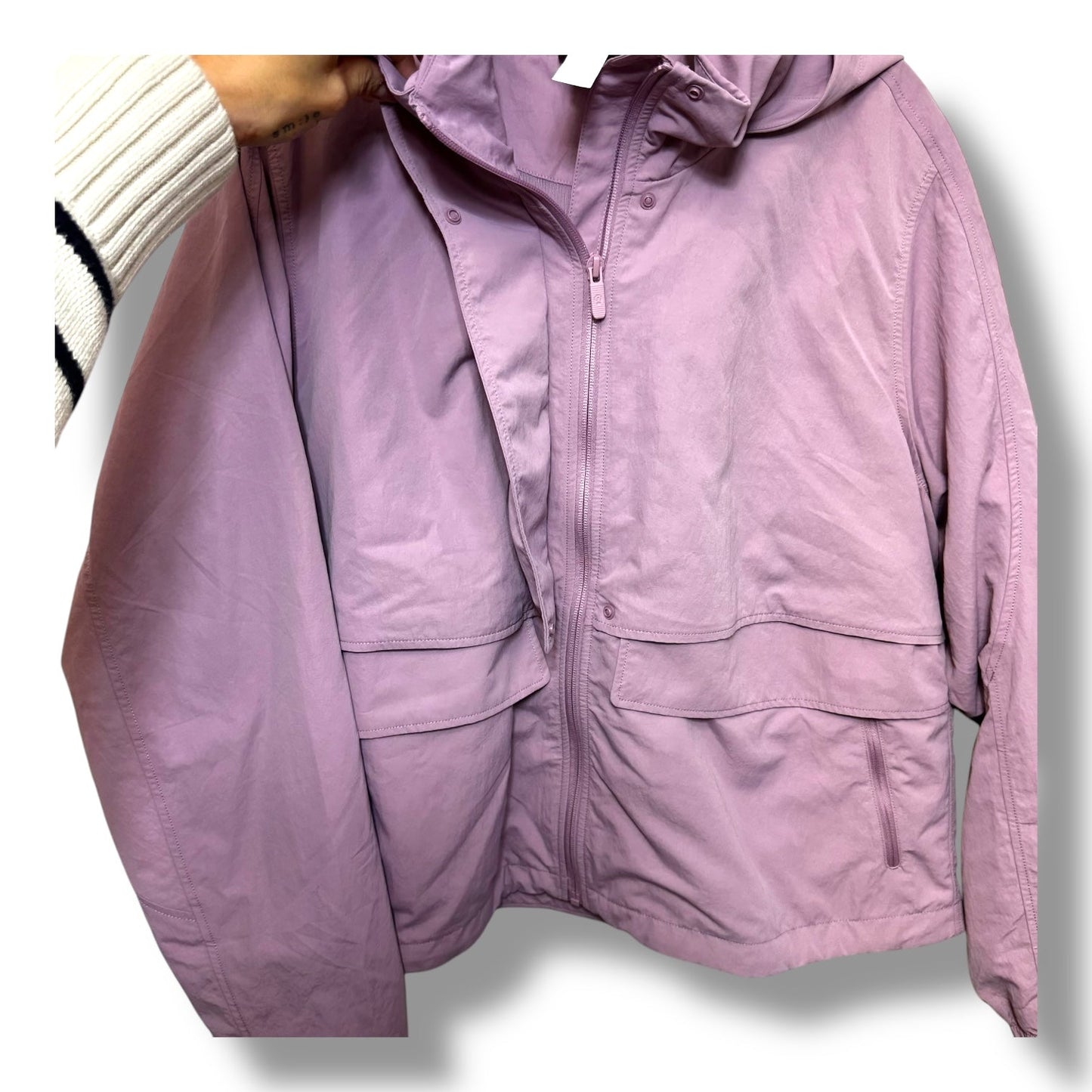 Athletic Jacket By Lululemon In Pink, Size: 14