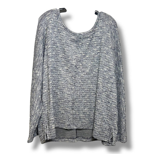 Top Long Sleeve By Daily Ritual In Blue, Size: L