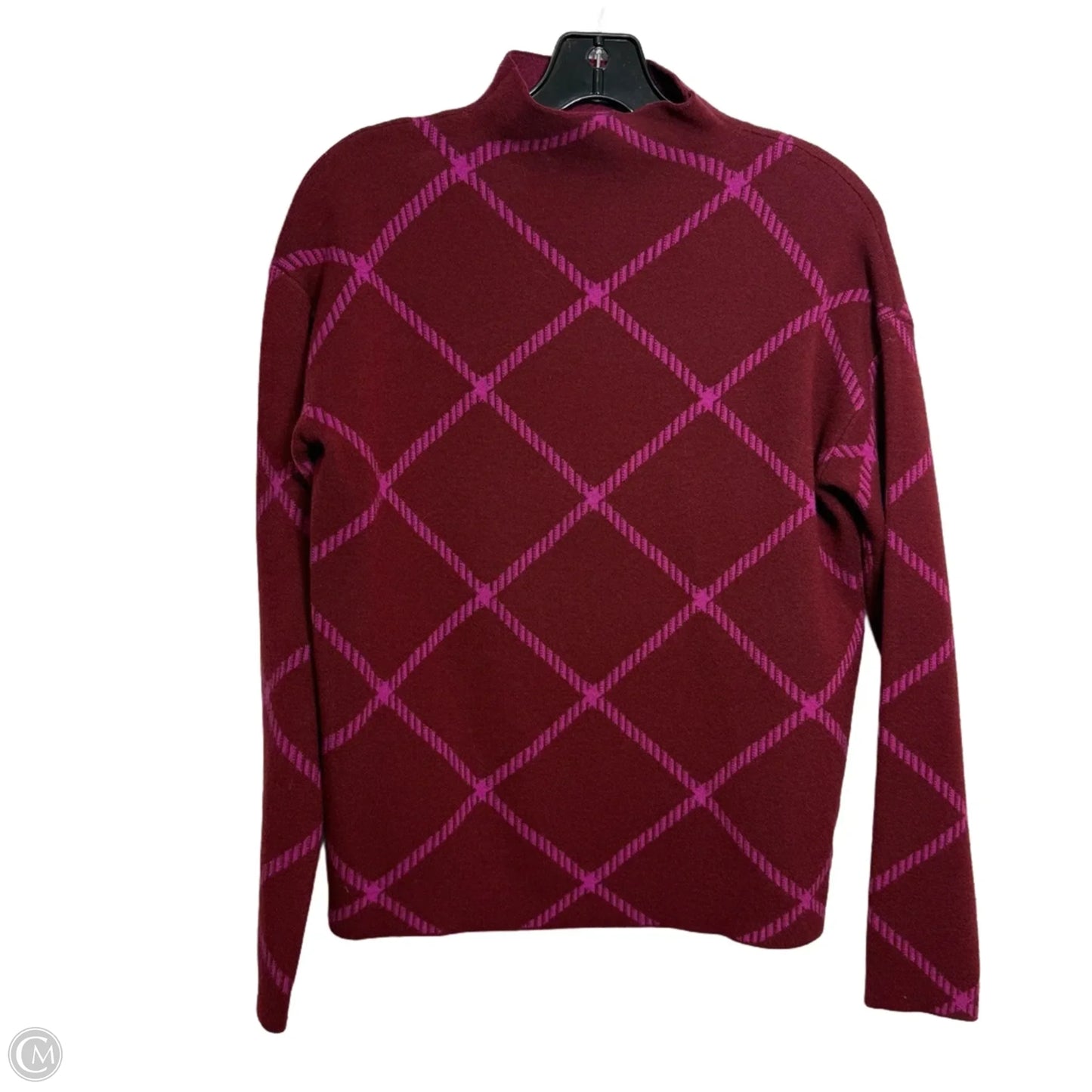 Sweater By Tahari By Arthur Levine In Maroon, Size: S