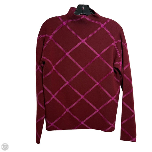 Sweater By Tahari By Arthur Levine In Maroon, Size: S