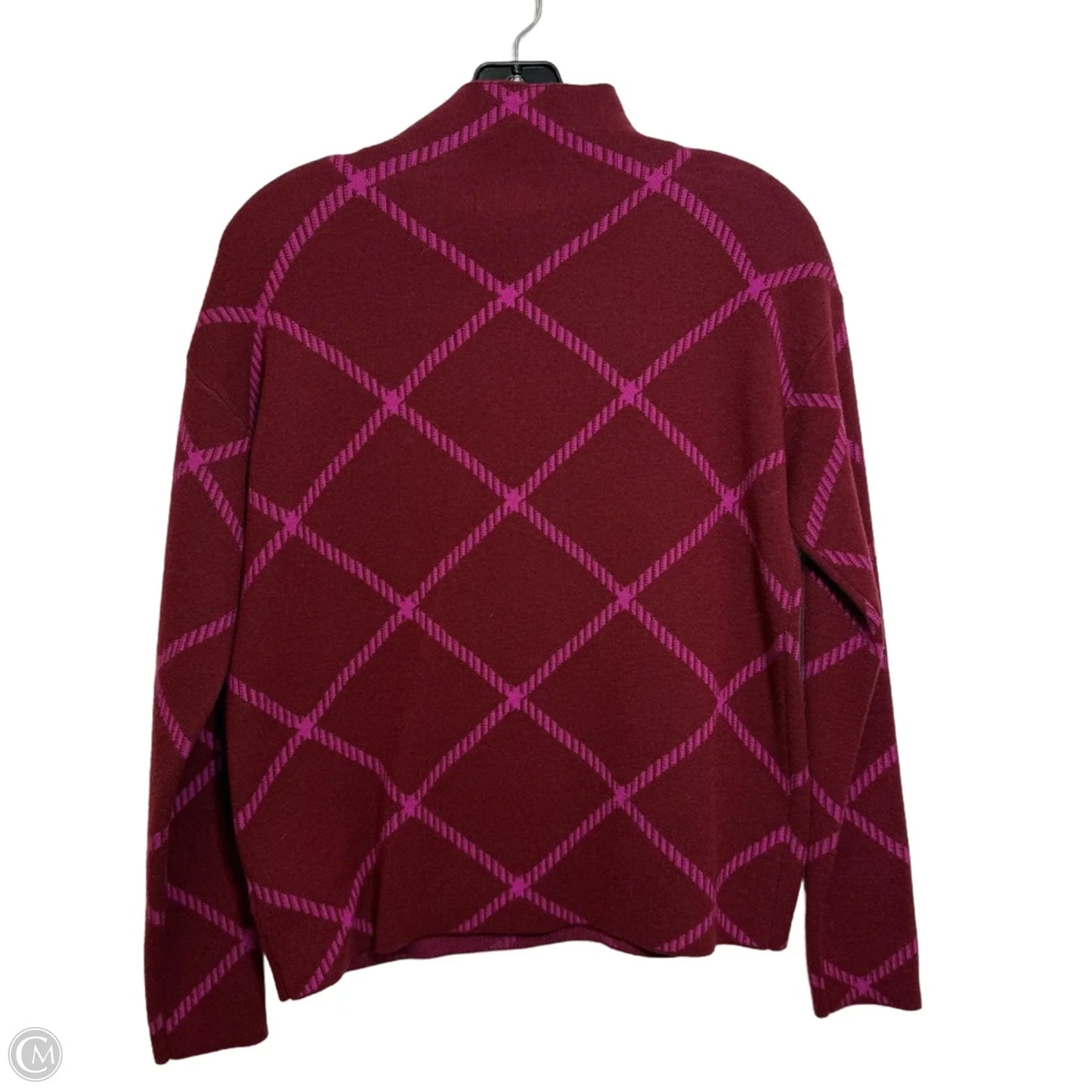 Sweater By Tahari By Arthur Levine In Maroon, Size: S
