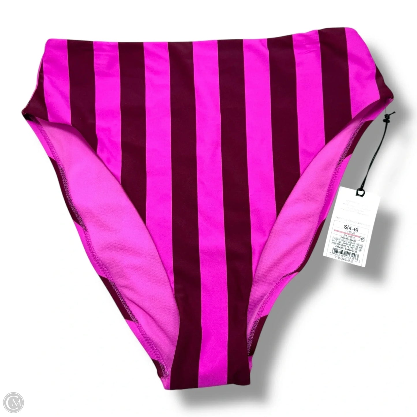 Swimsuit 2pc By Shade & Shore In Striped Pattern, Size: S