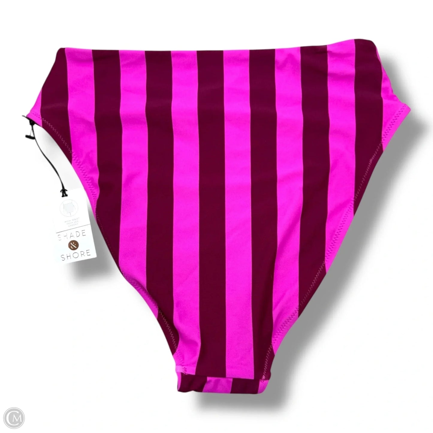 Swimsuit 2pc By Shade & Shore In Striped Pattern, Size: S