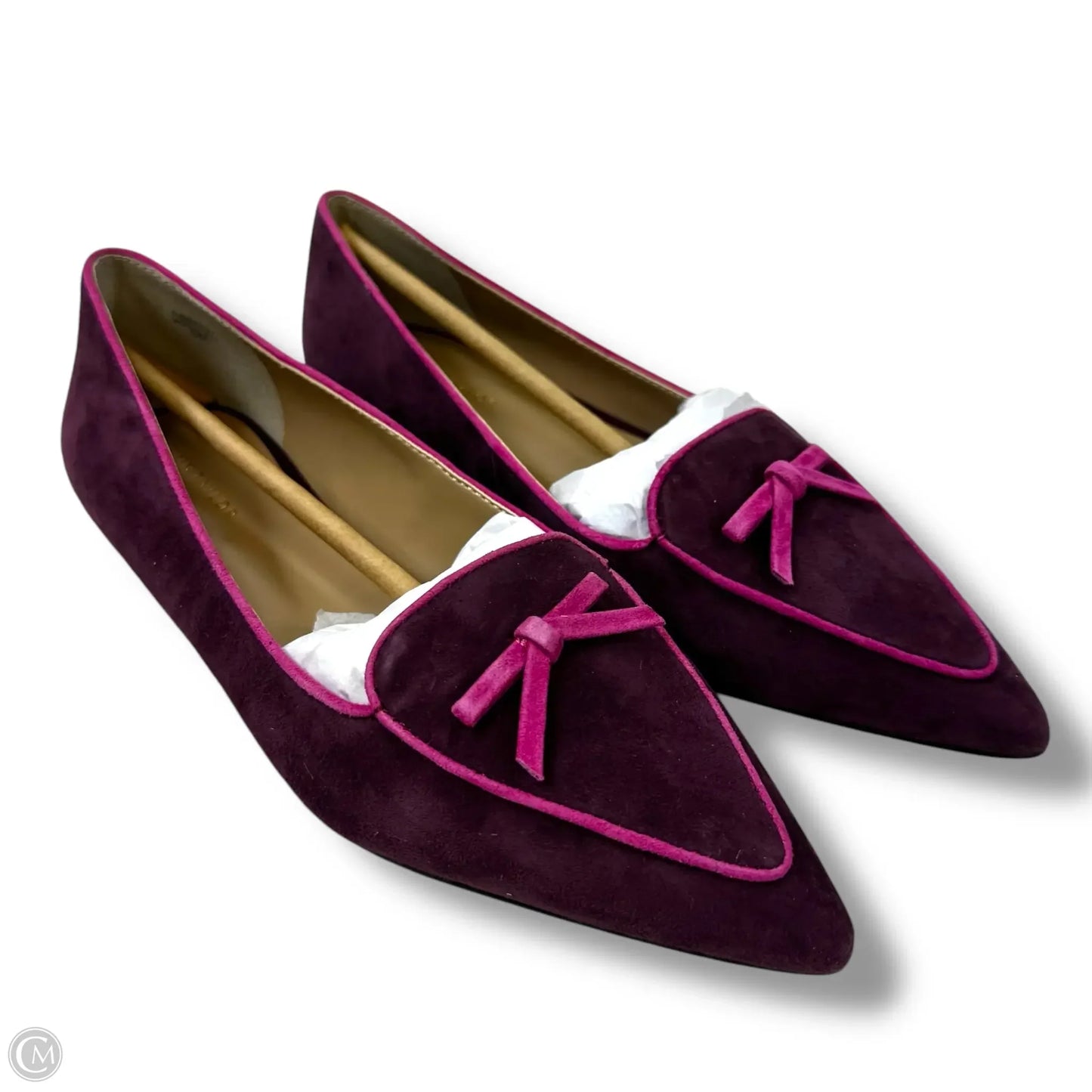 Shoes Flats By Ann Taylor In Maroon, Size: 5