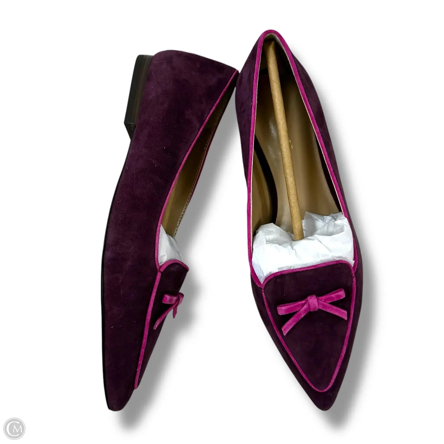 Shoes Flats By Ann Taylor In Maroon, Size: 5