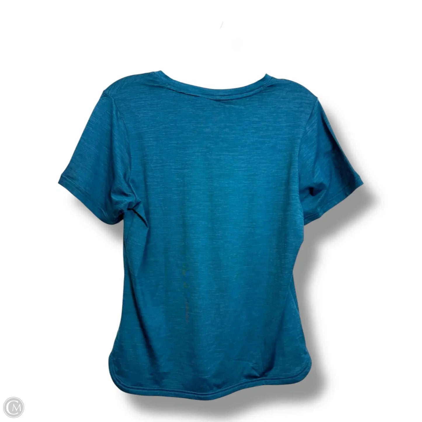 Athletic Top Short Sleeve By Puma In Teal, Size: M