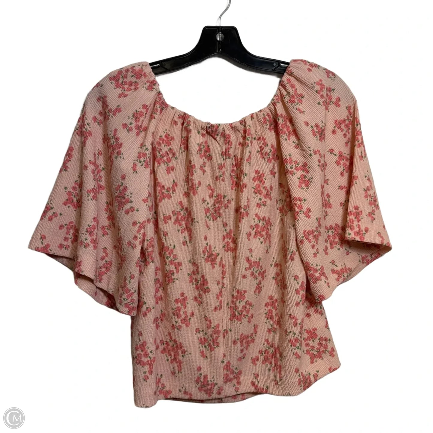 Top Short Sleeve By Loft In Floral Print, Size: Xs
