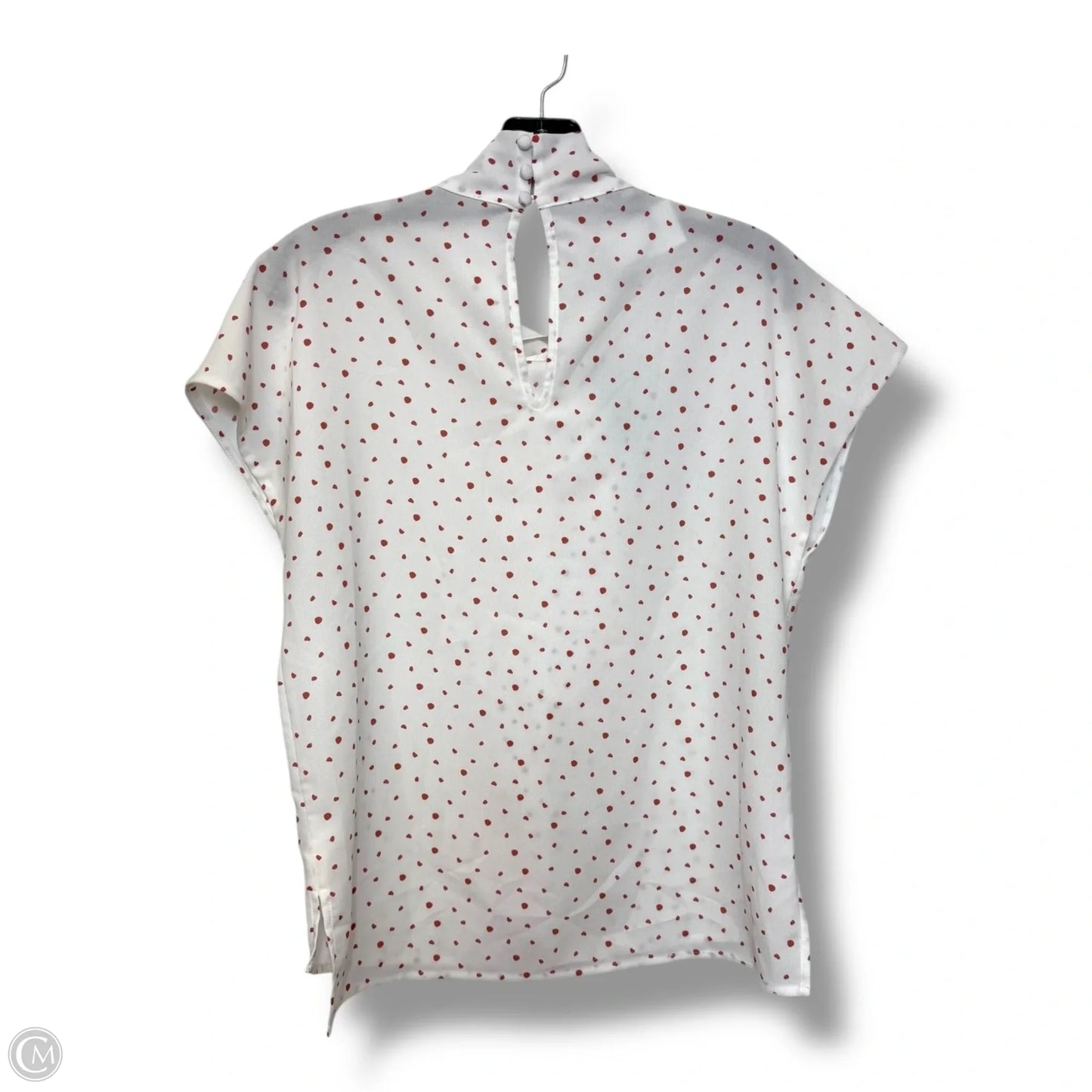 Top Short Sleeve By Madison In Polkadot Pattern, Size: S