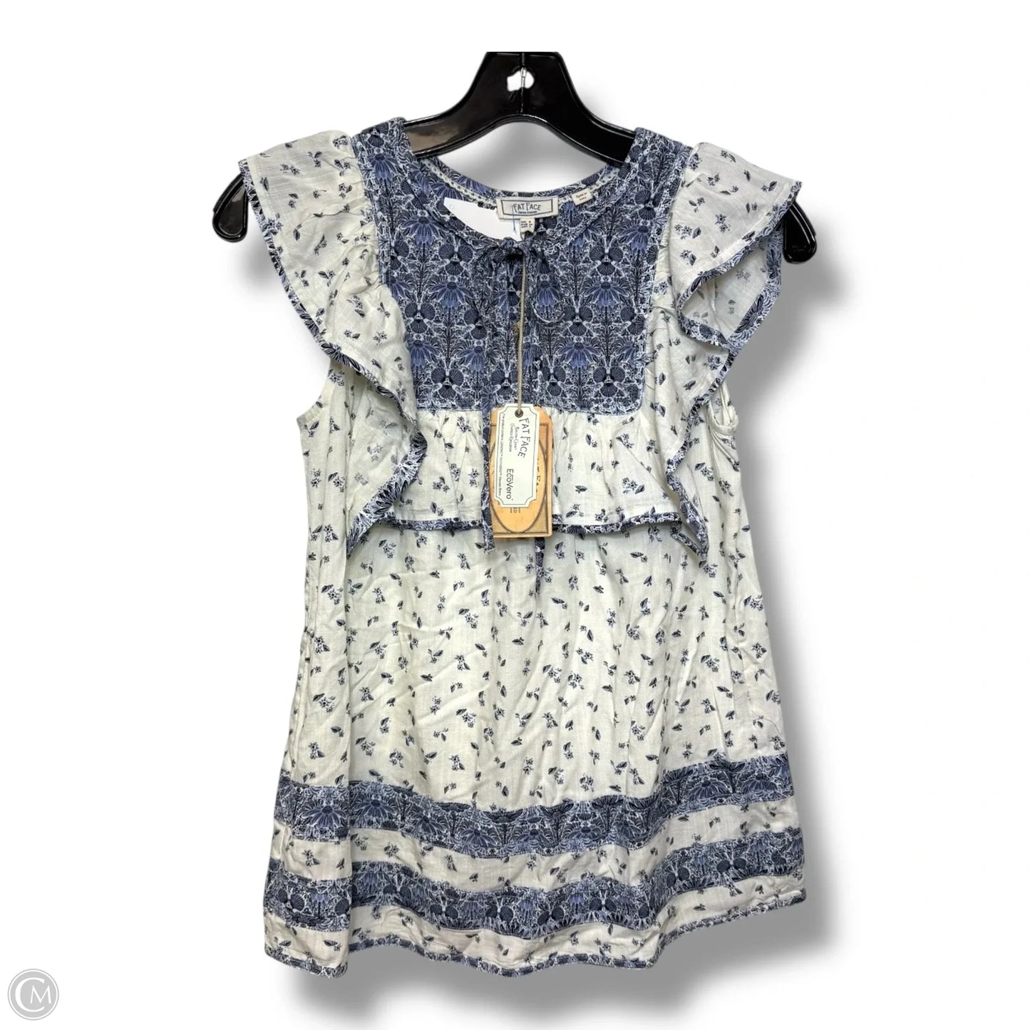 Top Sleeveless By Fatface In Blue, Size: 2