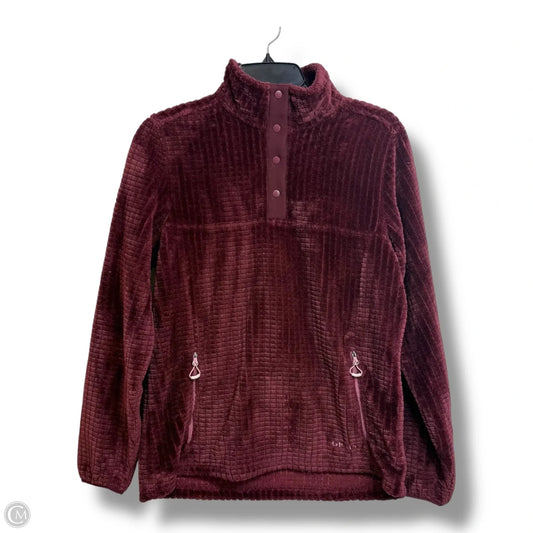 Sweatshirt Collar By Orvis In Maroon, Size: S