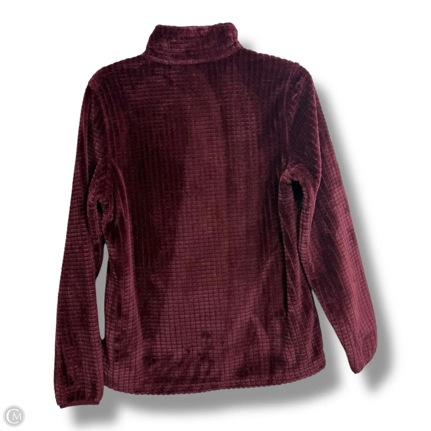 Sweatshirt Collar By Orvis In Maroon, Size: S