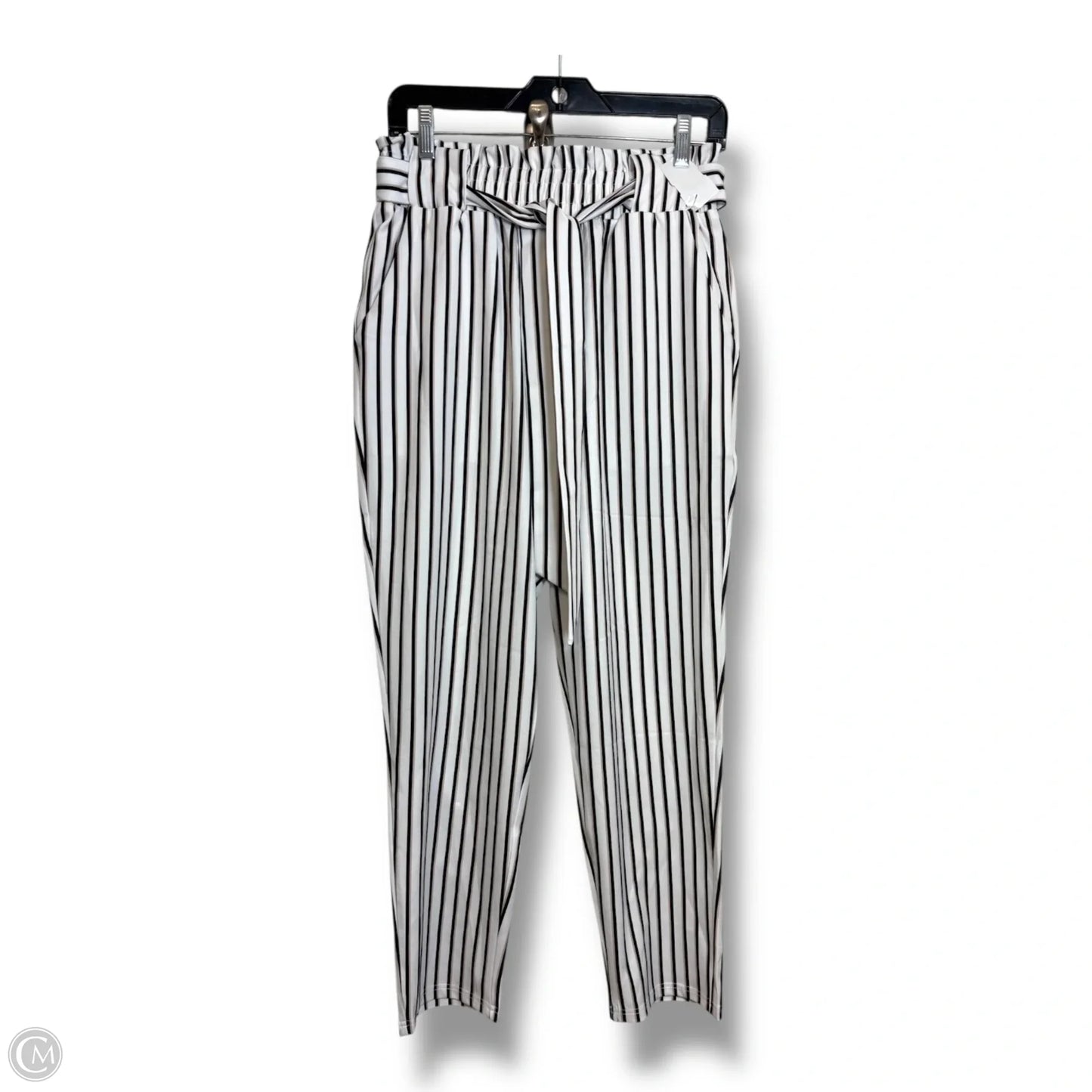 Pants Cropped By Grace Karin In Striped Pattern, Size: M