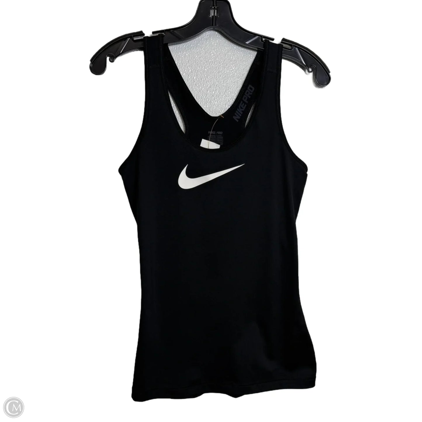 Athletic Tank Top By Nike Apparel In Black, Size: S
