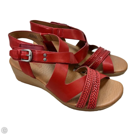 Sandals Flats By Bare Traps In Red, Size: 7.5
