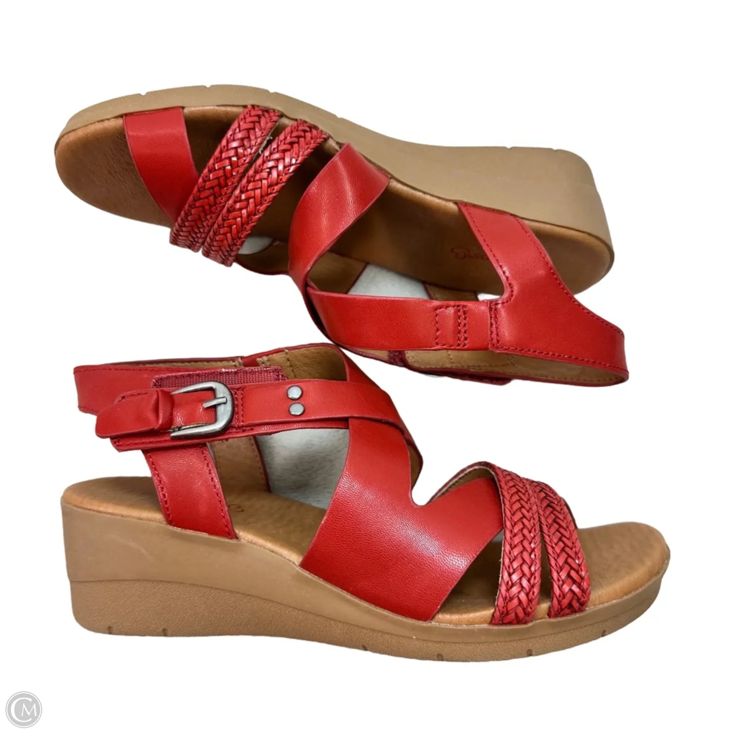Sandals Flats By Bare Traps In Red, Size: 7.5