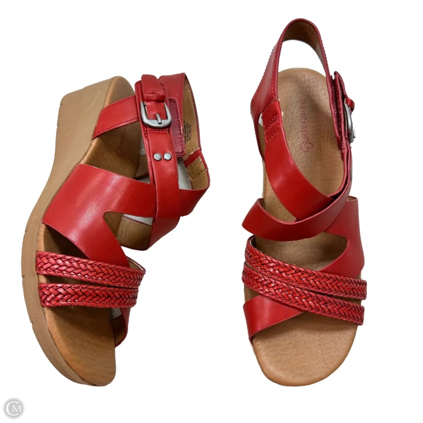 Sandals Flats By Bare Traps In Red, Size: 7.5